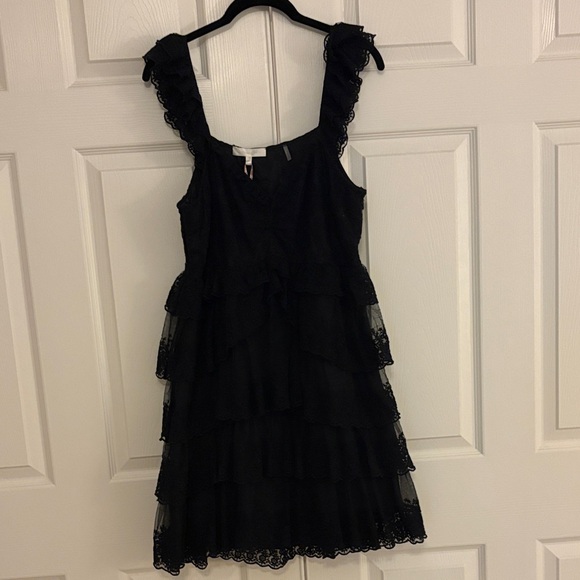 LoveShackFancy NWT Federica Black Dress 12 - Picture 2 of 5